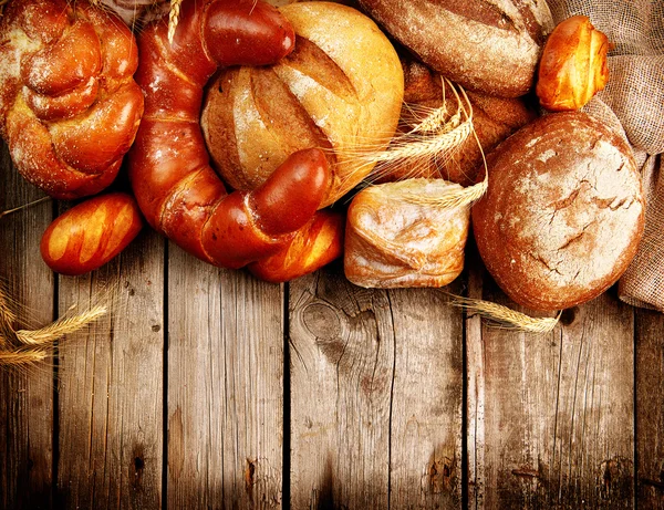 Various Bread and Sheaf — Stock Photo, Image