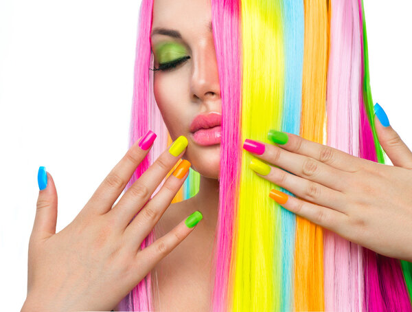 Girl  with Colorful Makeup