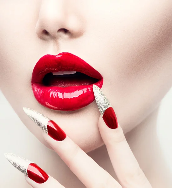 Make-up en manicure. — Stockfoto