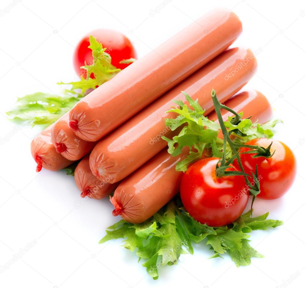 Sausages and vegetables