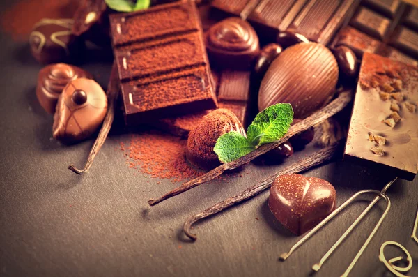 Édesség csokoládé praliné — Stock Fotó