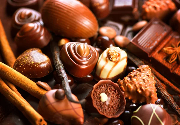 Dolci al cioccolato pralina — Foto Stock