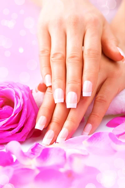 Manicure, Mani spa . — Foto Stock