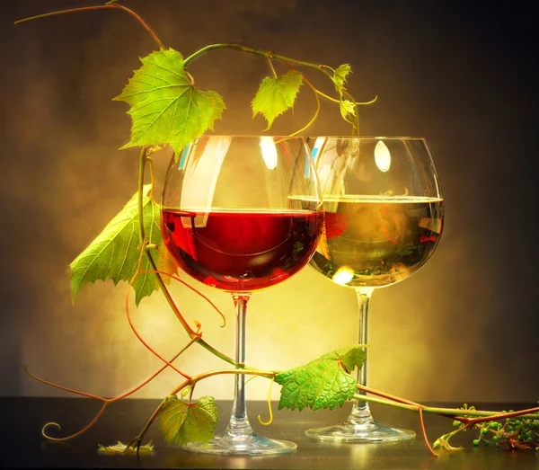 Zwei Gläser Wein — Stockfoto