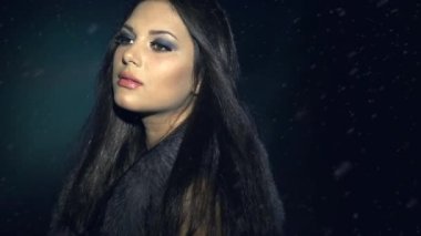 Tilki kürk ceket kadında