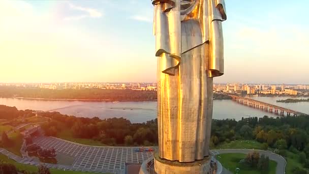 Madre Patria en Kiev City — Vídeos de Stock