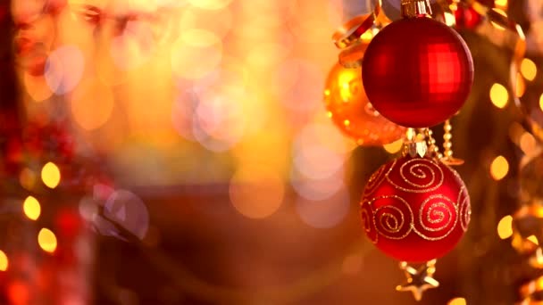 Karácsonyi és újévi dekorációk — Stock videók