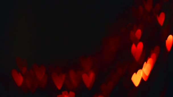 St. valentine 's day blinkt Hintergrund — Stockvideo