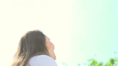 Anne ve bebek bahar Parkı.