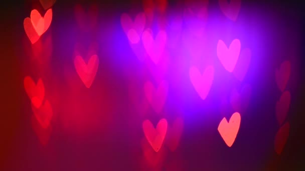 Valentine Hearts Background. — Stock Video