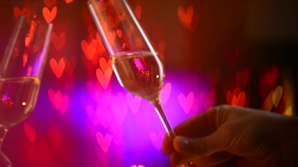 Valentinstag wird gefeiert — Stockvideo