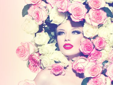 Gül saç modeli kızla