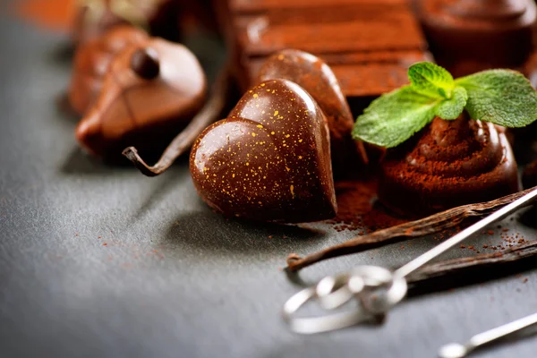 Variety of praline sweets — Stock Photo, Image