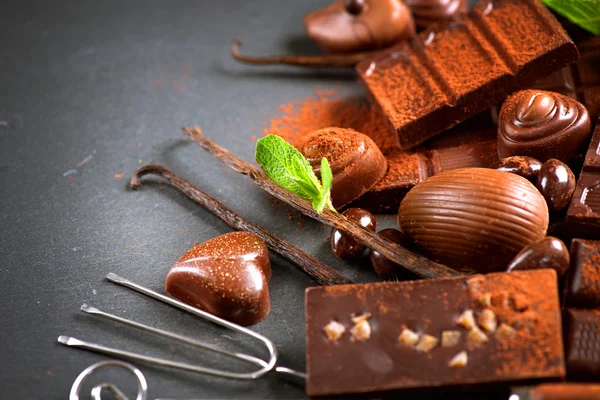 Variety of praline sweets — Stock Photo, Image