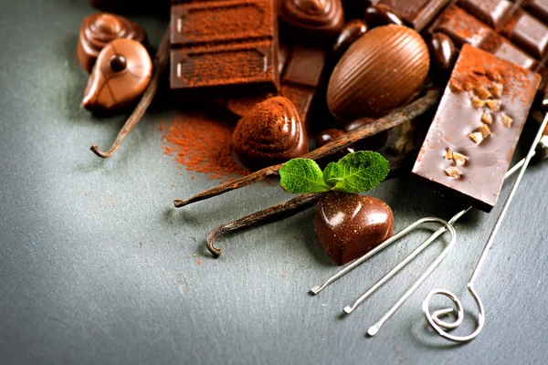 Dolci al cioccolato pralina — Foto Stock