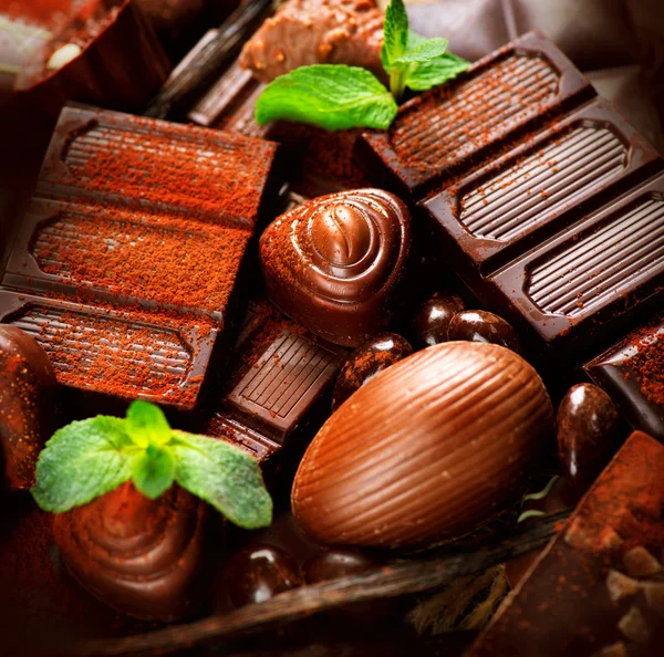Nougat choklad godis — Stockfoto