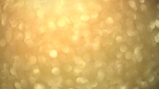 Natale oro sfondo incandescente — Video Stock
