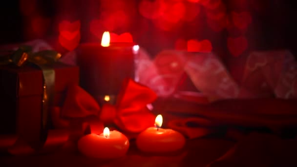 Hermosa escena de San Valentín — Vídeos de Stock