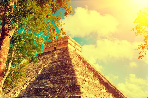 Piramida Majów Chichén Itzá, Meksyk. — Zdjęcie stockowe