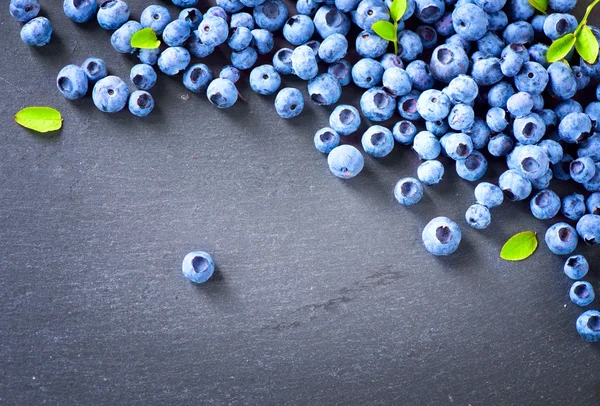 Blaubeeren-Randgestaltung. — Stockfoto