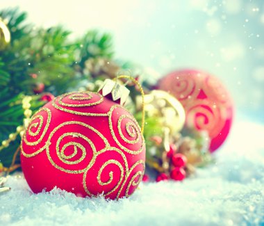 Noel tatili tasarım kompozisyon