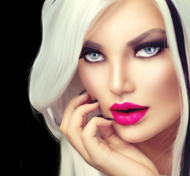 siyah ve beyaz kız stil