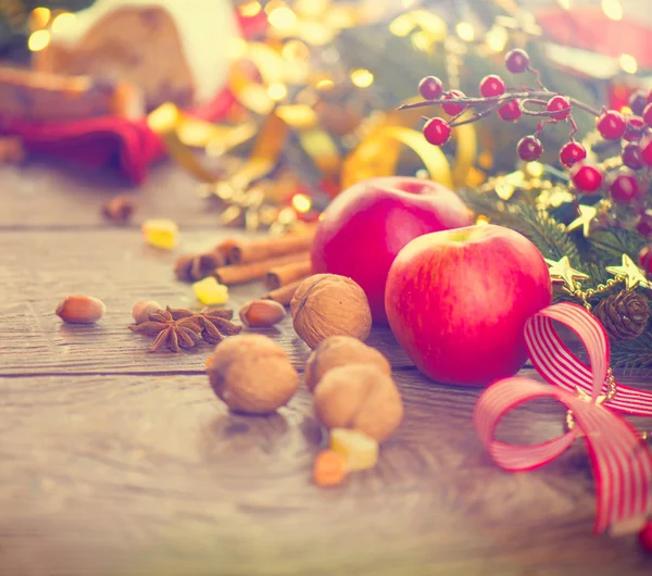 Weihnachten Feiertag Tisch decken — Stockfoto