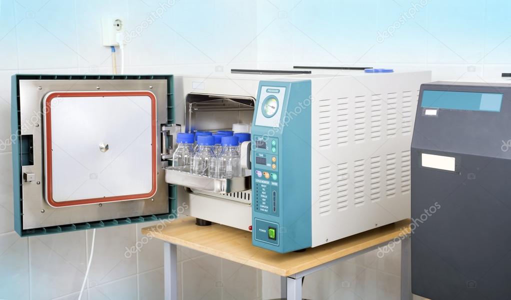 Modern laboratory autoclave sterilizer Stock Photo by ©Katrin_Timoff 114112488