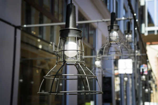 Liten lampa på gatan. — Stockfoto