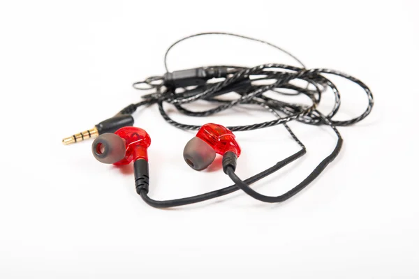 Sporting earphones for sport trainings — Stock Photo, Image