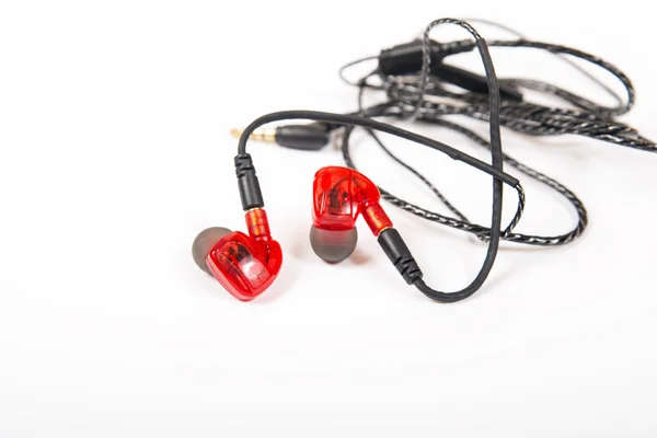 Sporting earphones for sport trainings — Stock Photo, Image