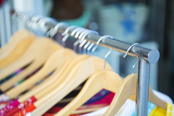 Row of hangers — Stock Photo, Image