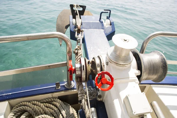 Motor of the sea boat — Stock Photo, Image