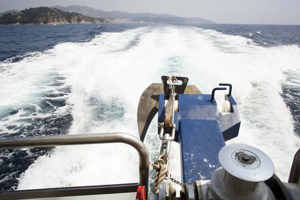 Do convés do barco ao mar — Fotografia de Stock