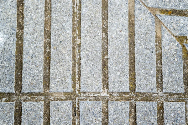 Striped stone gray pavement as a background, top view, horizonta — Stock Photo, Image