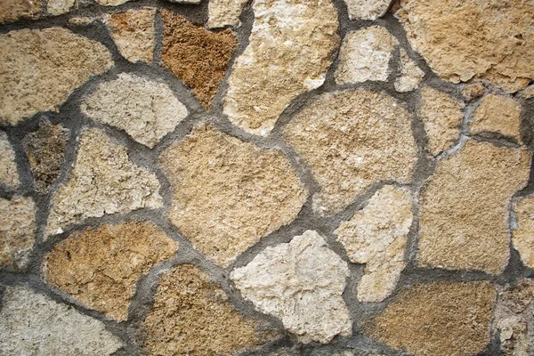 Старый каменный тротуар или стена в качестве фона, вид сверху, горизонтальный — стоковое фото
