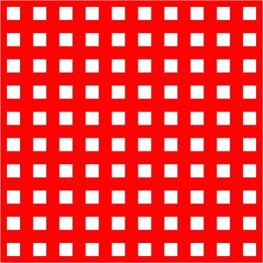 Kırmızı arka plan seamless modeli üzerinde beyaz kafes.