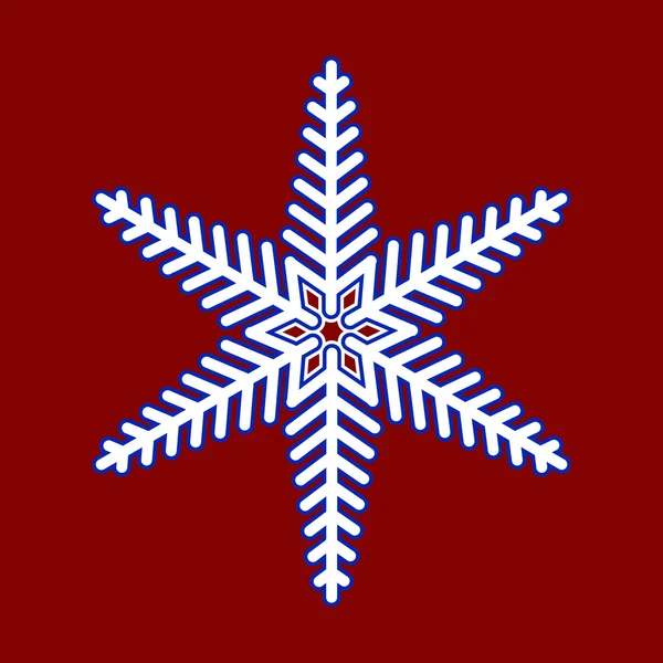 Snowflake. Christmas pattern. — Stock Vector