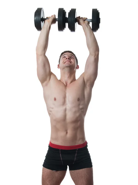 Desportista muscular posando Imagem De Stock
