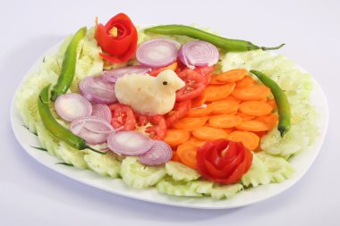 Taze sebze salatası, Hint salata