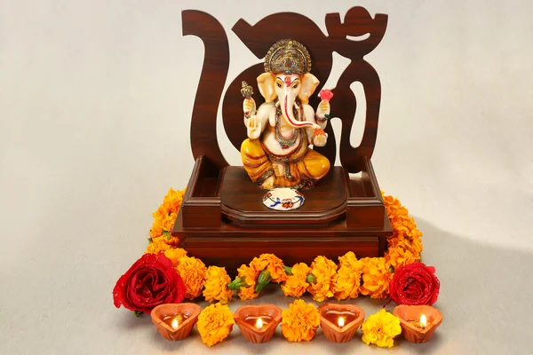 Mythologischer Elefantengott - Ganesha beim Diwali-Fest — Stockfoto