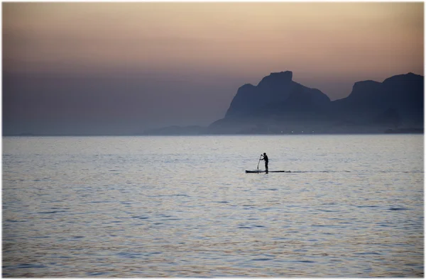 Stand-up paddle in Rio de Janeiro — Stock Photo, Image