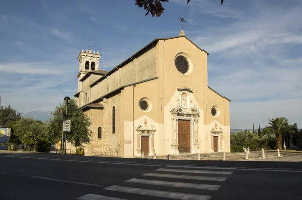 Gamla Historiska Kyrkan Toscolano Maderno Italien — Stockfoto