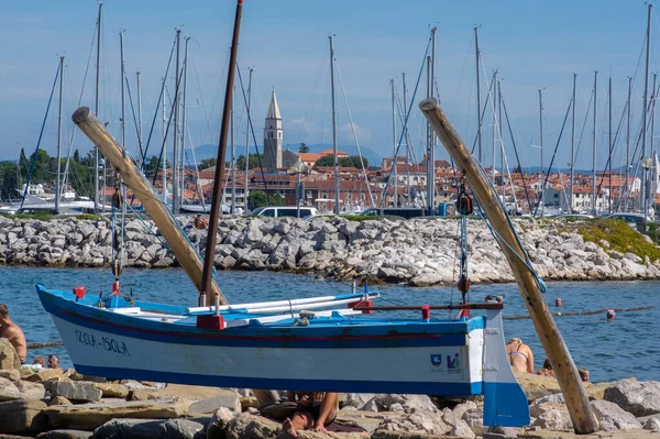 Izola Slovenien September 2019 Turistisk Utsikt Över Izola Gamla Fiskestad — Stockfoto