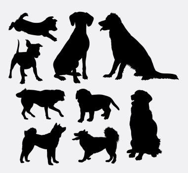 Dog pet animal silhouette 7