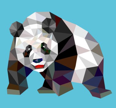 Panda üçgen düşük çokgen