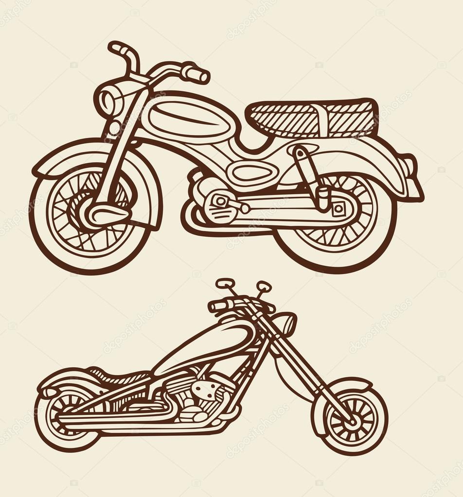 Motorcycle Drawing Stock Illustrations  16935 Motorcycle Drawing Stock  Illustrations Vectors  Clipart  Dreamstime