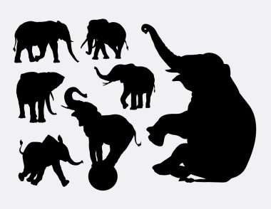 Fil hayvan Silhouettes