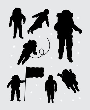 Astronot siluetleri