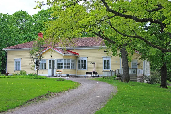Espoo Finland Mai 2021 Exterior Beautiful Wooden Margreteberg Manor Built — Stock Photo, Image